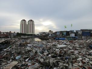 The old shanty town of Pasar Ikan is now no more.
